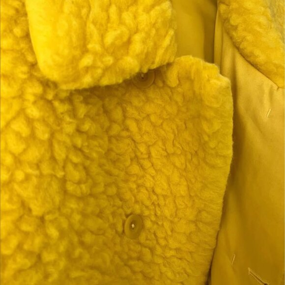 COS wool teddy coat yellow - Picture 4 of 6